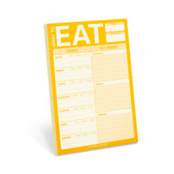Knock Knock What to Eat Pad Meal Planning Pad